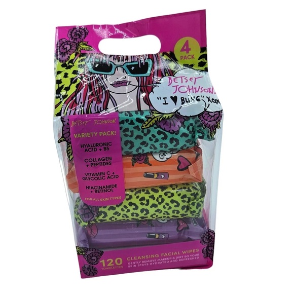 Betsey Johnson Other - Betsey Johnson Cleansing Facial Wipes 120 count